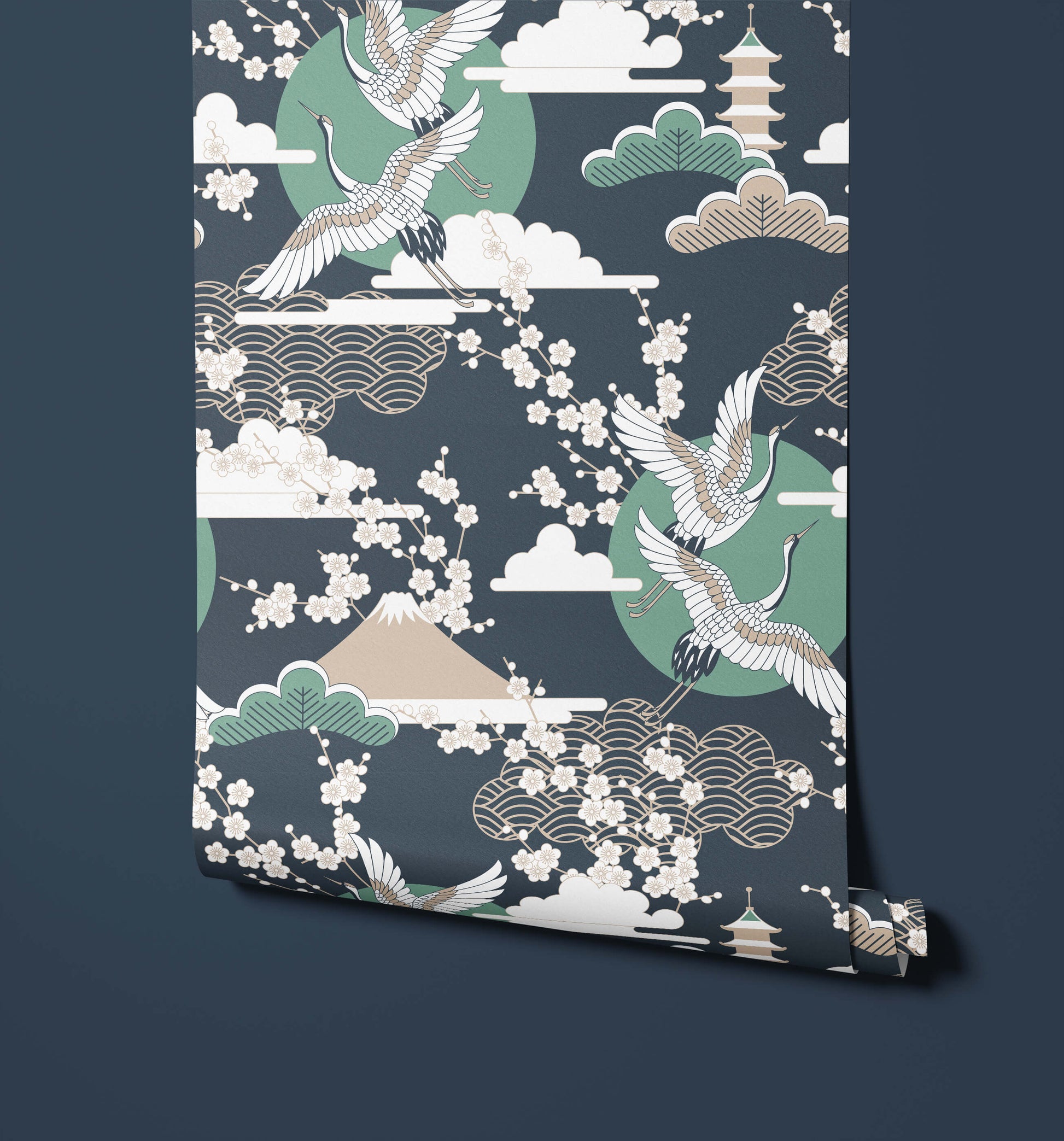 Sola Red Crowned Crane Wallpaper