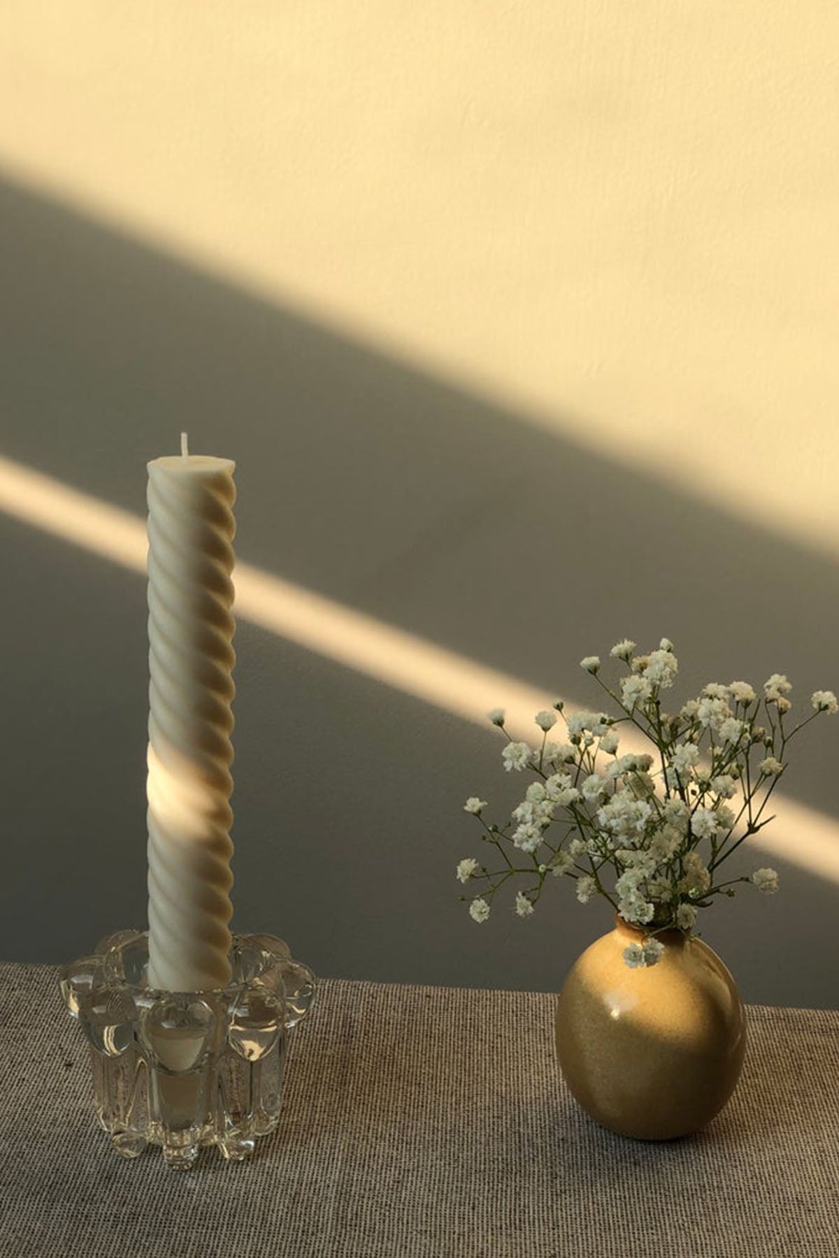 Spiral Taper Candles Pack of 3