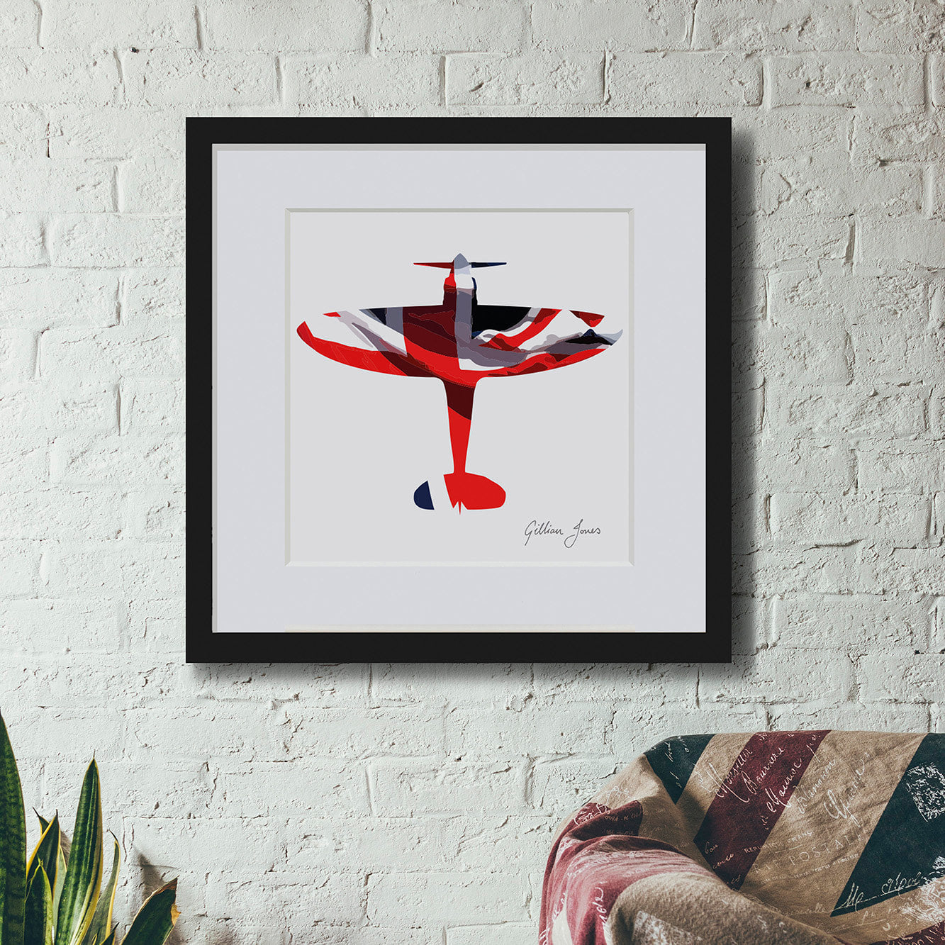 Spitfire Union Flag Print