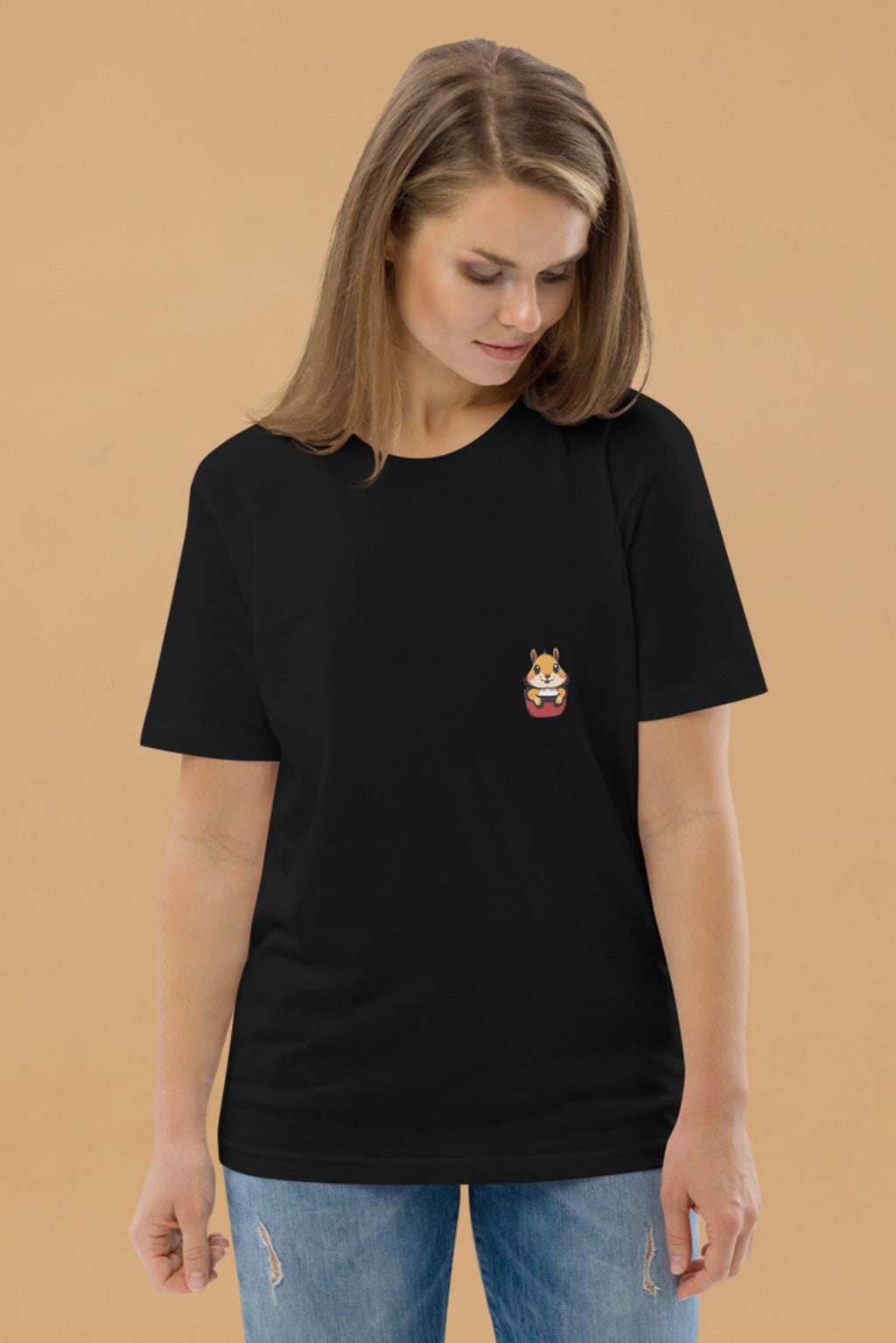 Squirrel Pocket T-Shirt in Organic Cotton