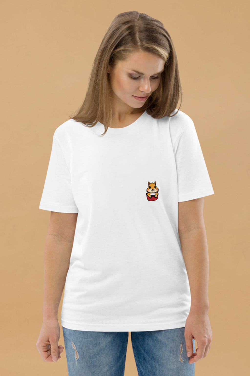 Squirrel Pocket T-Shirt in Organic Cotton