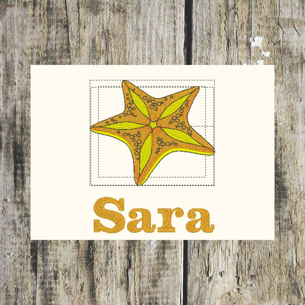 Starfish Personalised Towels in Soft Cotton