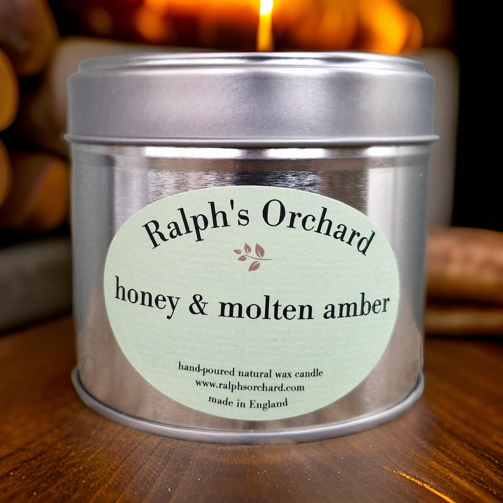 Honey and Molten Amber Soy Candle