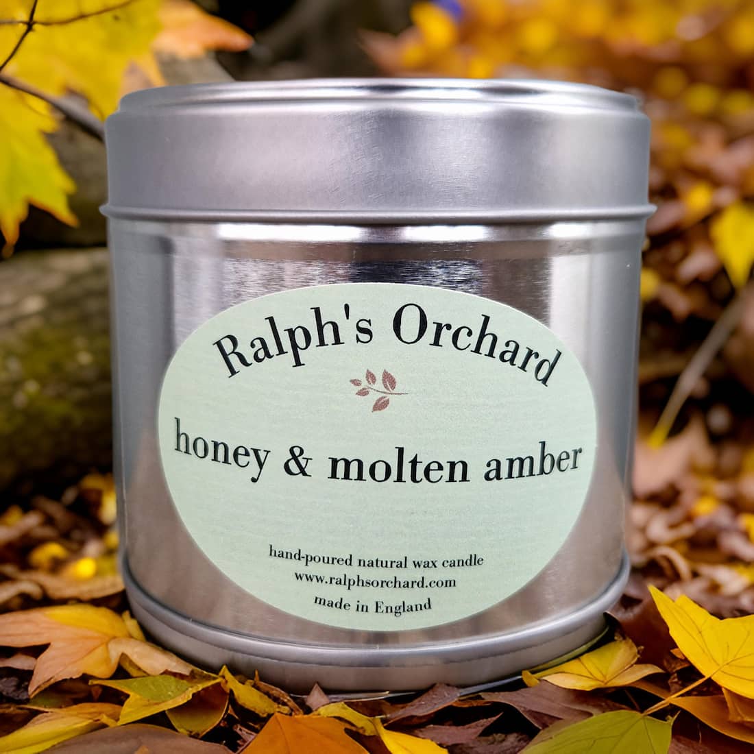 Honey and Molten Amber Soy Candle