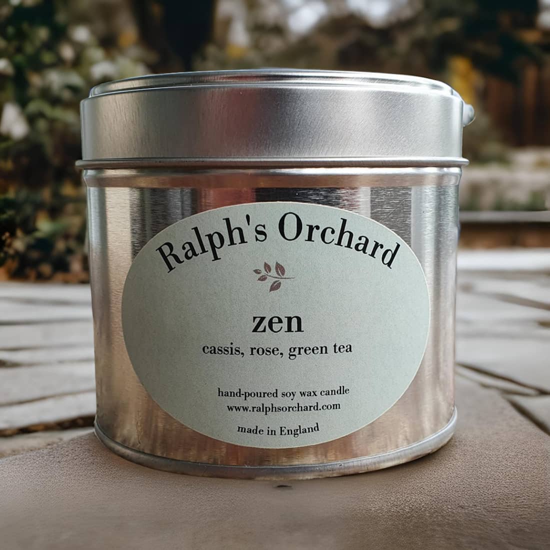 Zen Cassis Rose Green Tea Candle