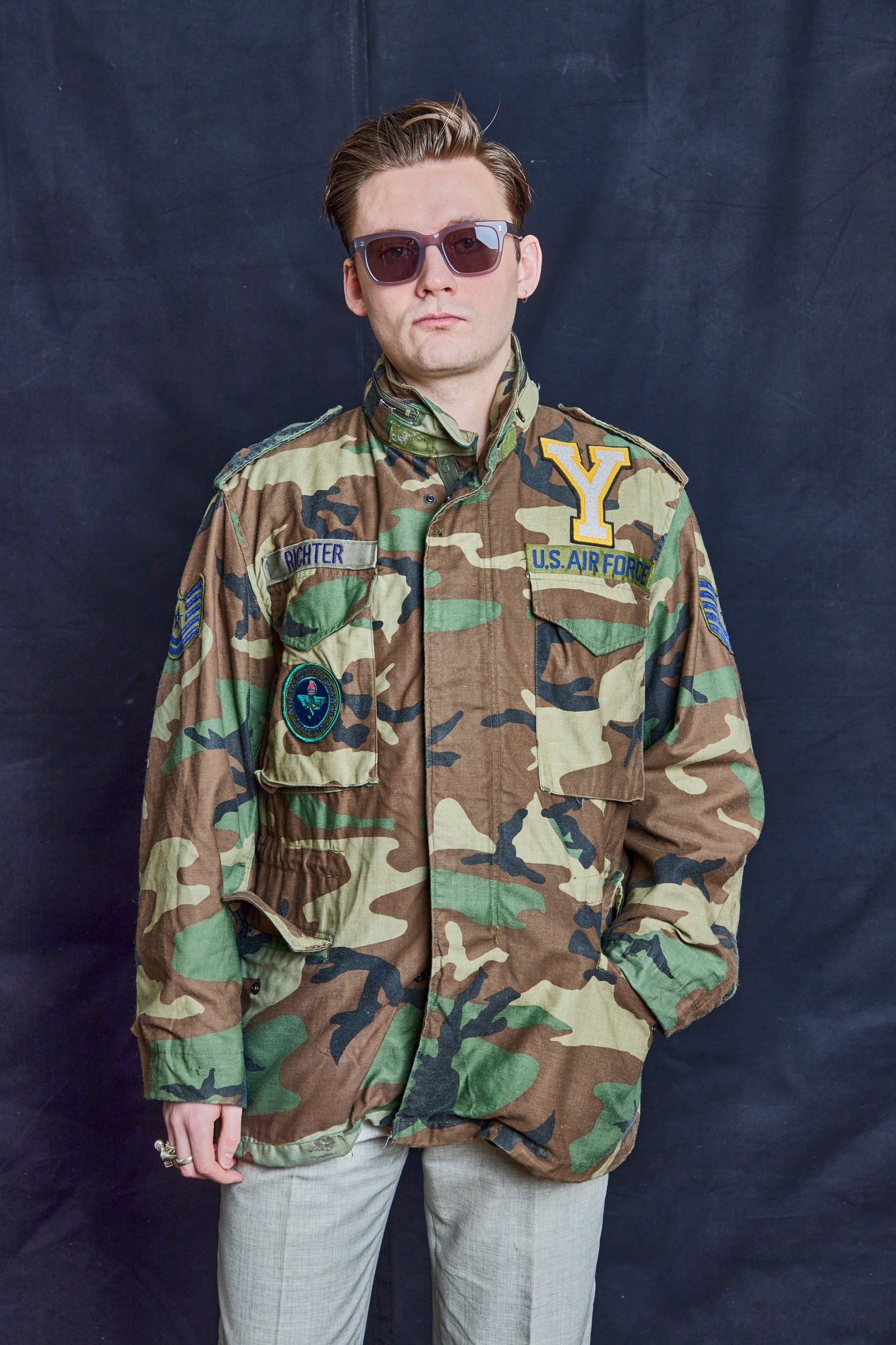 Vintage Woodland Camo Field Jacket