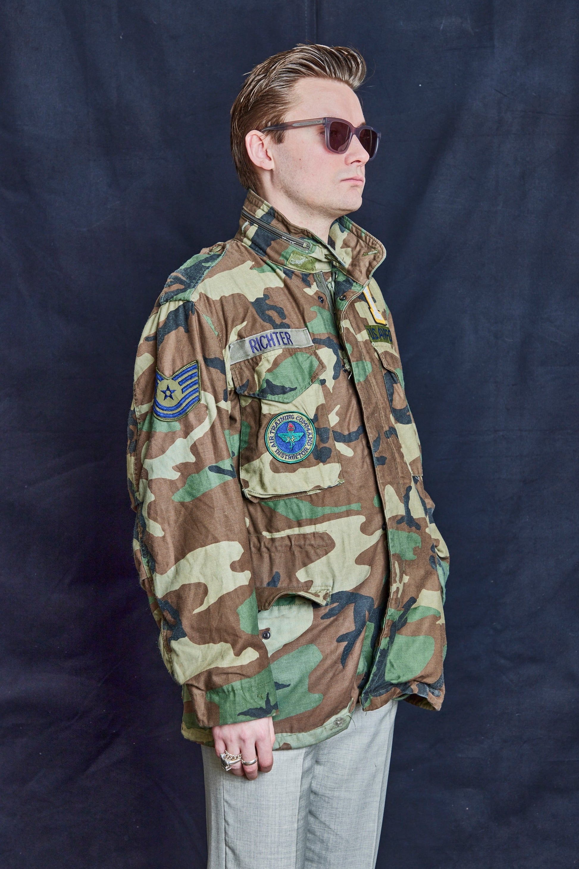 Vintage Woodland Camo Field Jacket