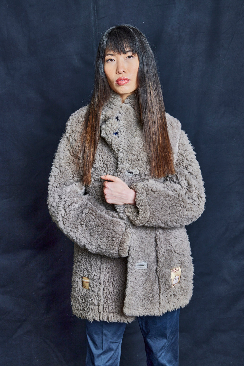 Grey Sheepskin Jacket