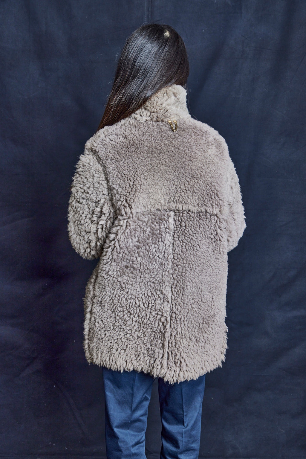 Grey Sheepskin Jacket