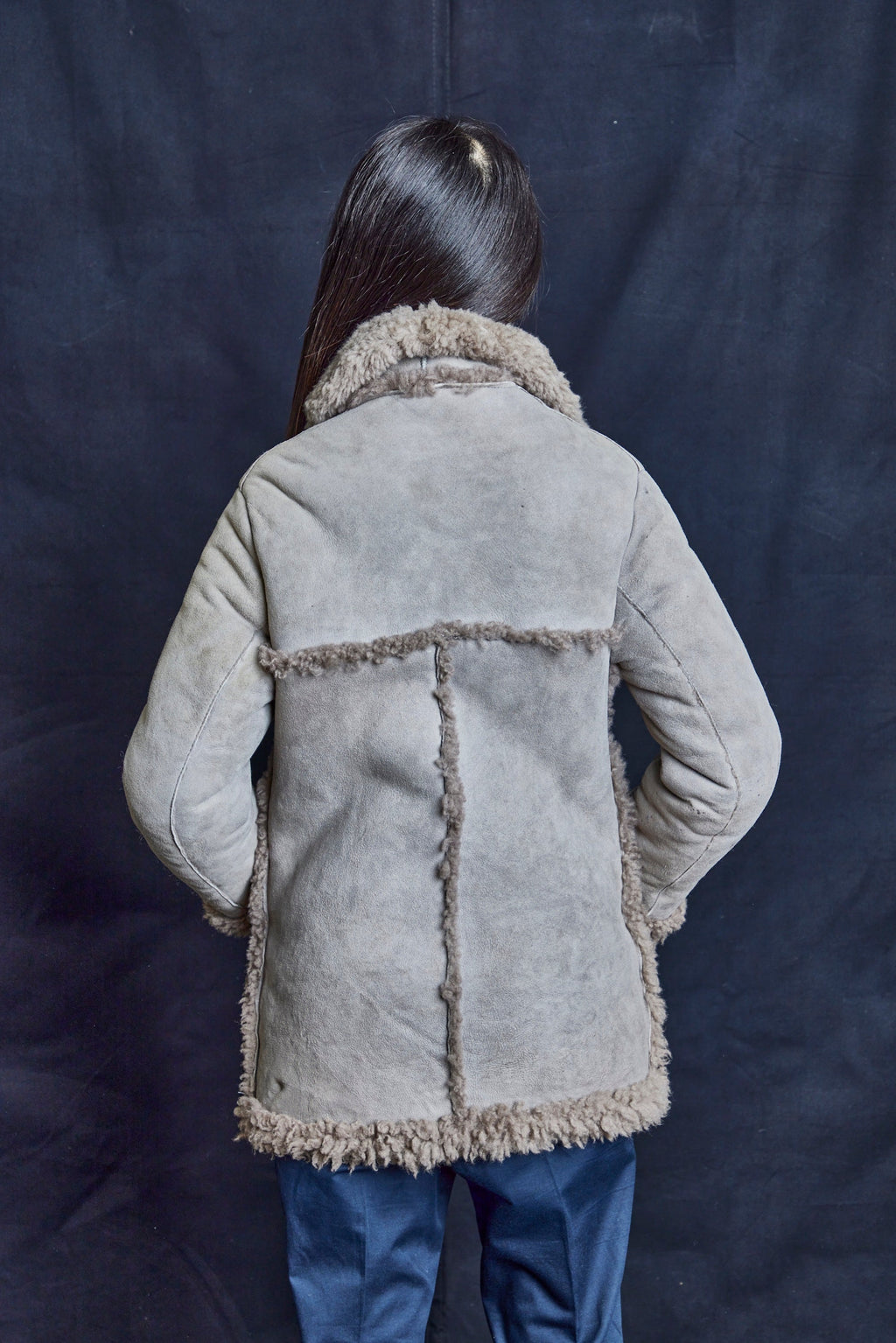 Grey Sheepskin Jacket