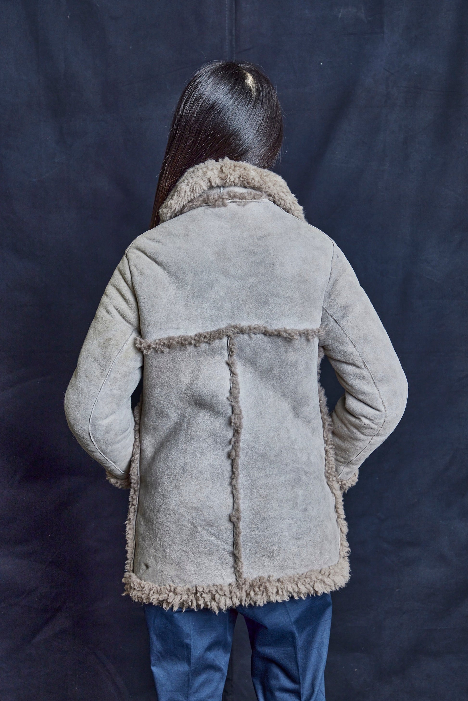 Grey Sheepskin Jacket