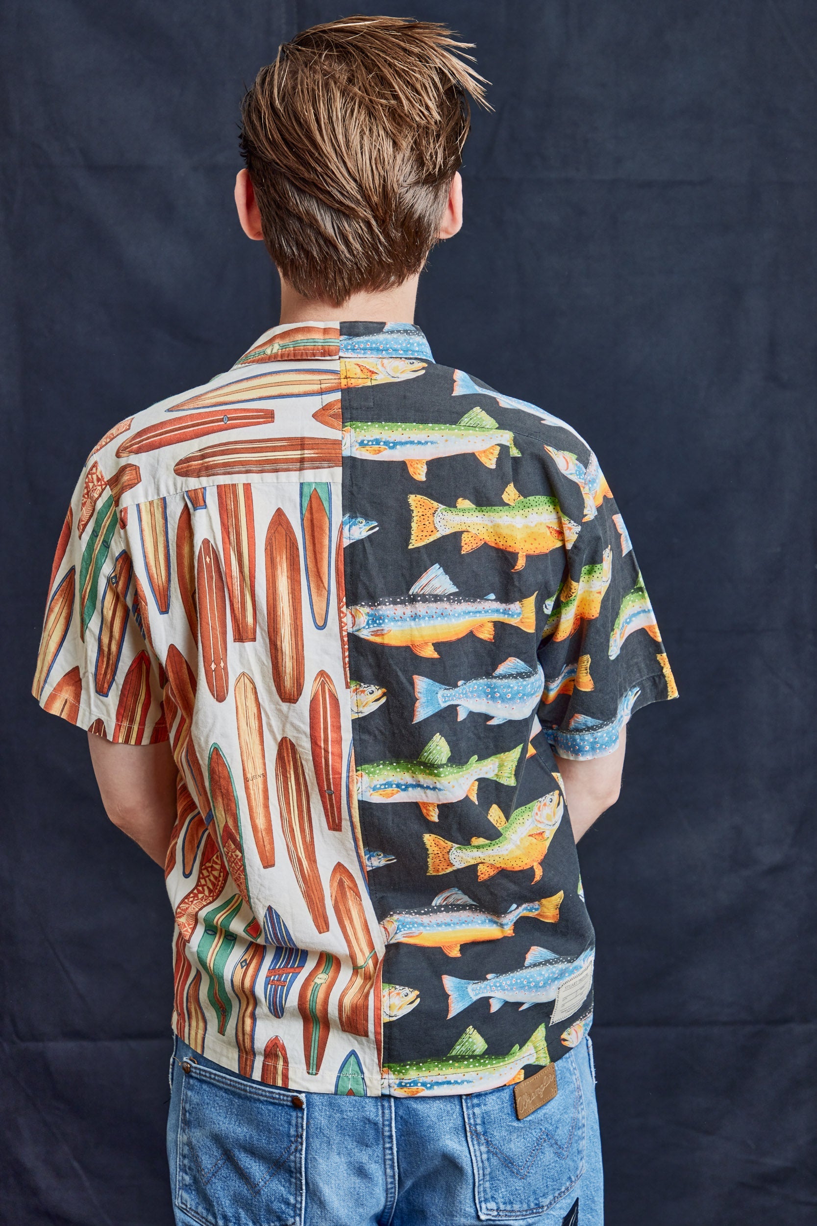 50/50 Hawaiian Shirt in Boards and Bass