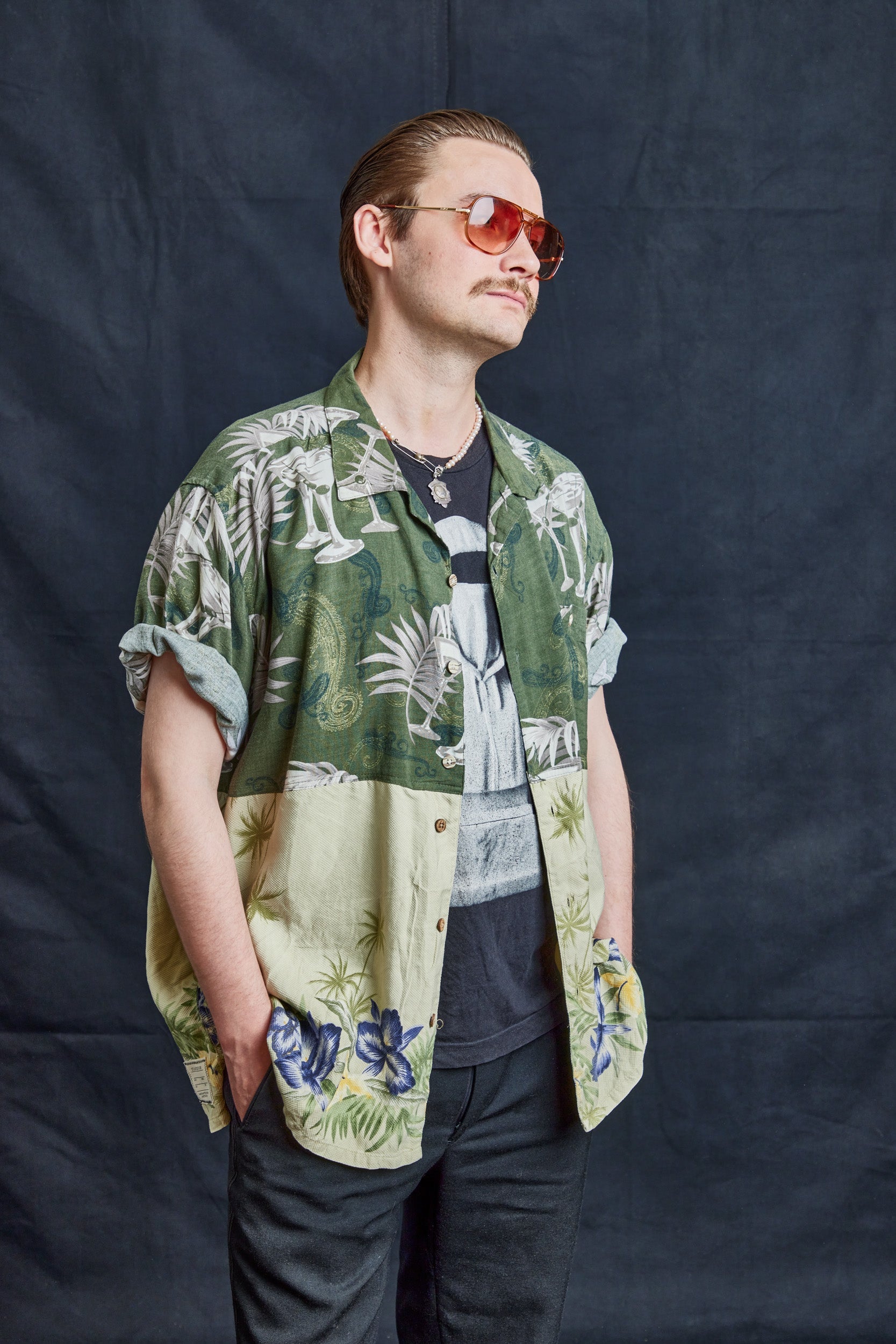 50/50 Hawaiian Shirt Martini