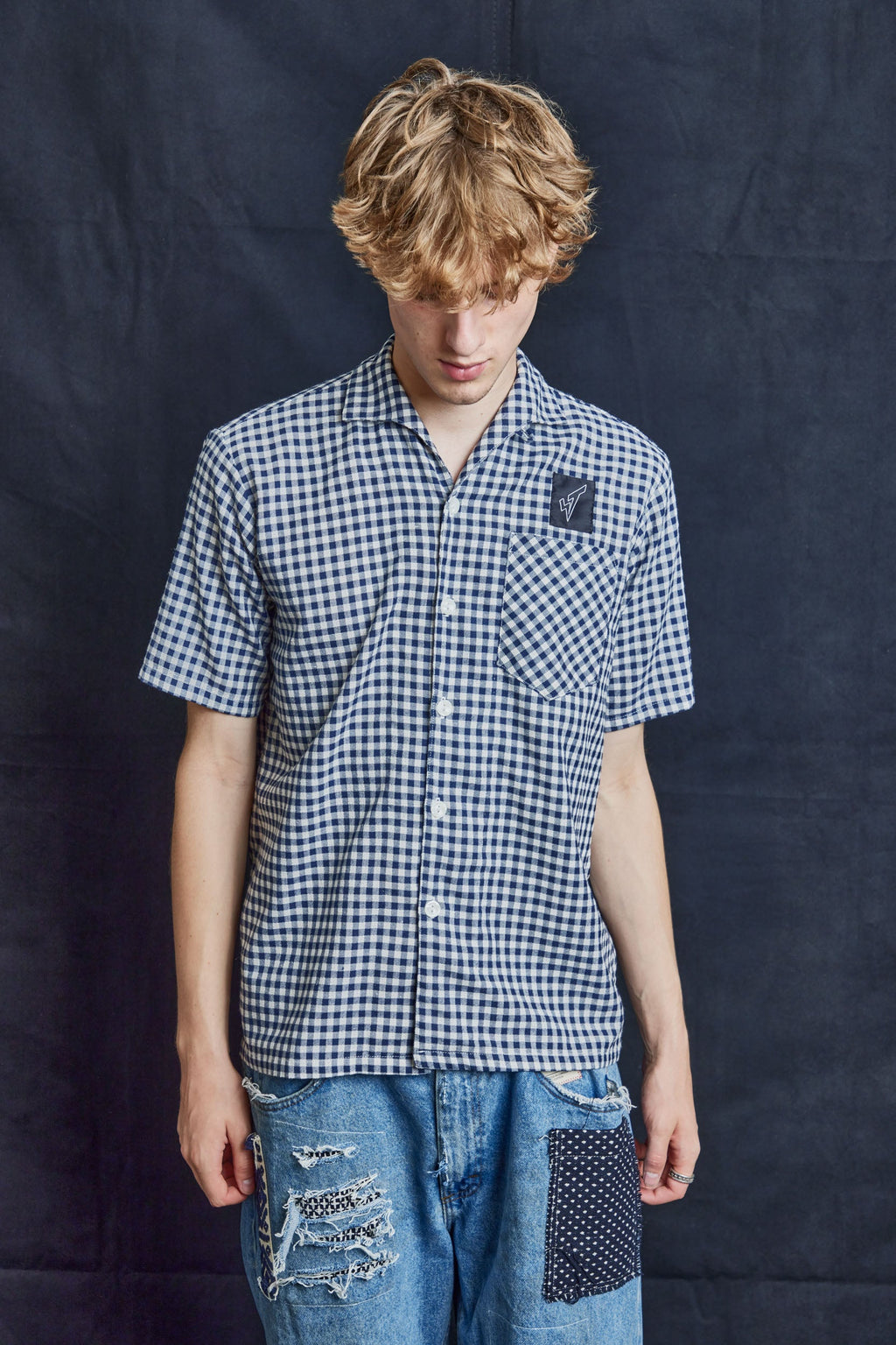 Strike Vintage Gingham Bowling Shirt