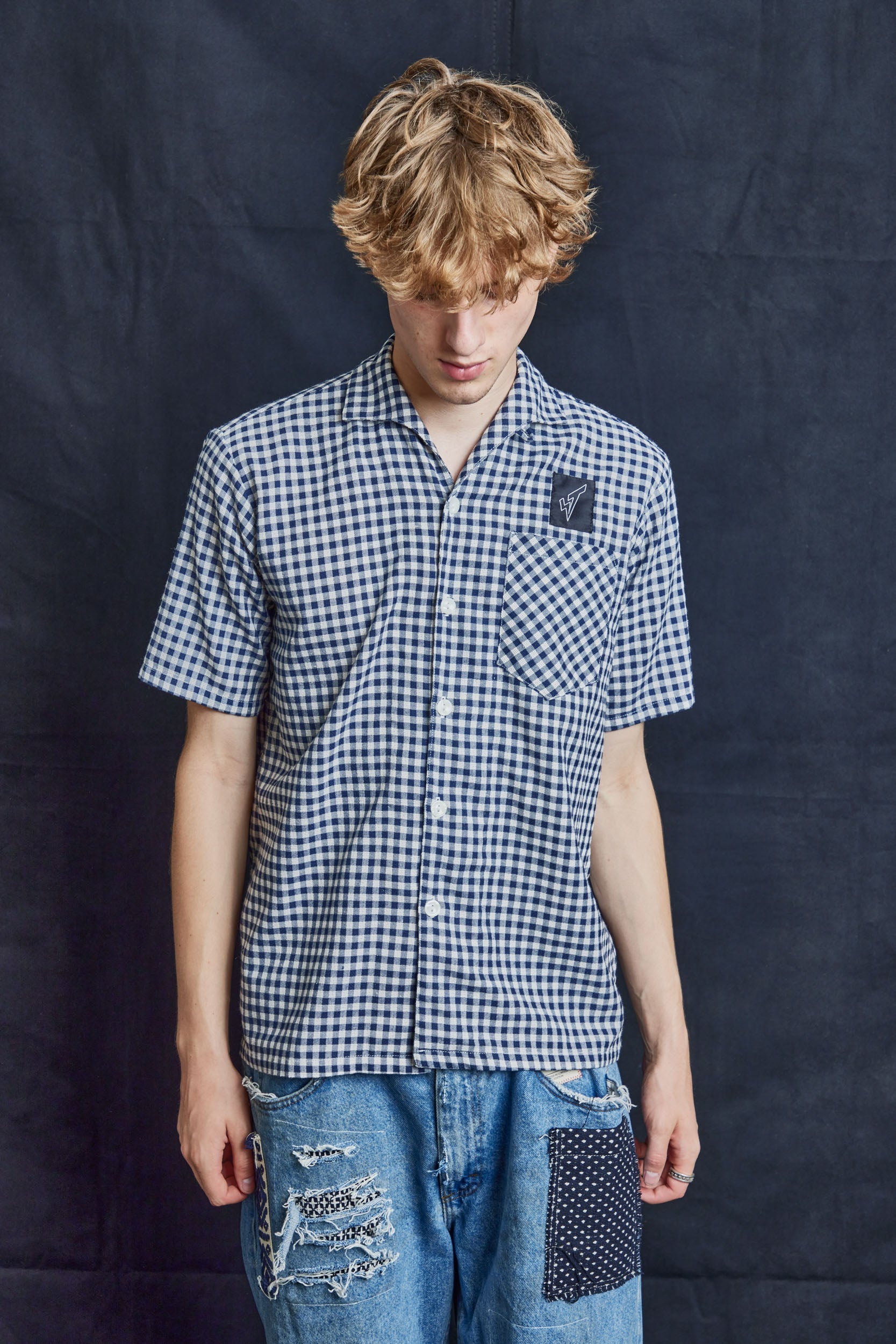Strike Vintage Gingham Bowling Shirt