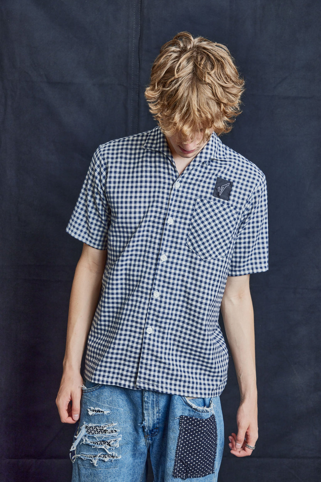 Strike Vintage Gingham Bowling Shirt