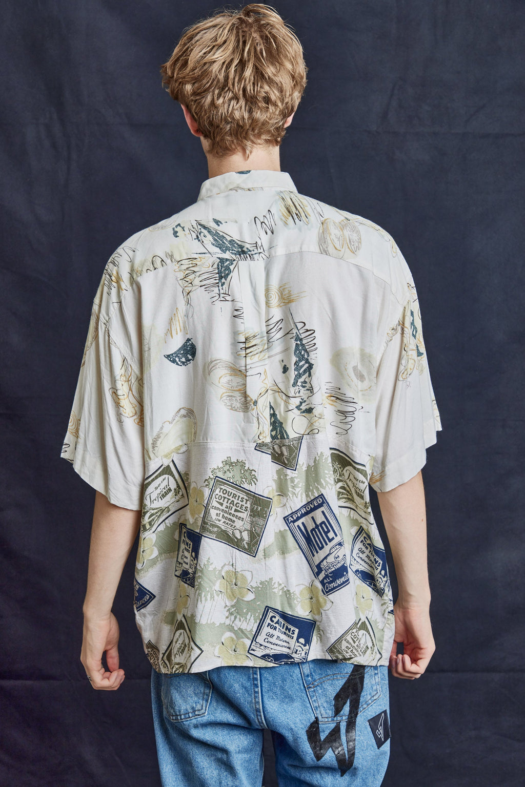 50/50 Hawaiian Shirt in Vintage Cotton
