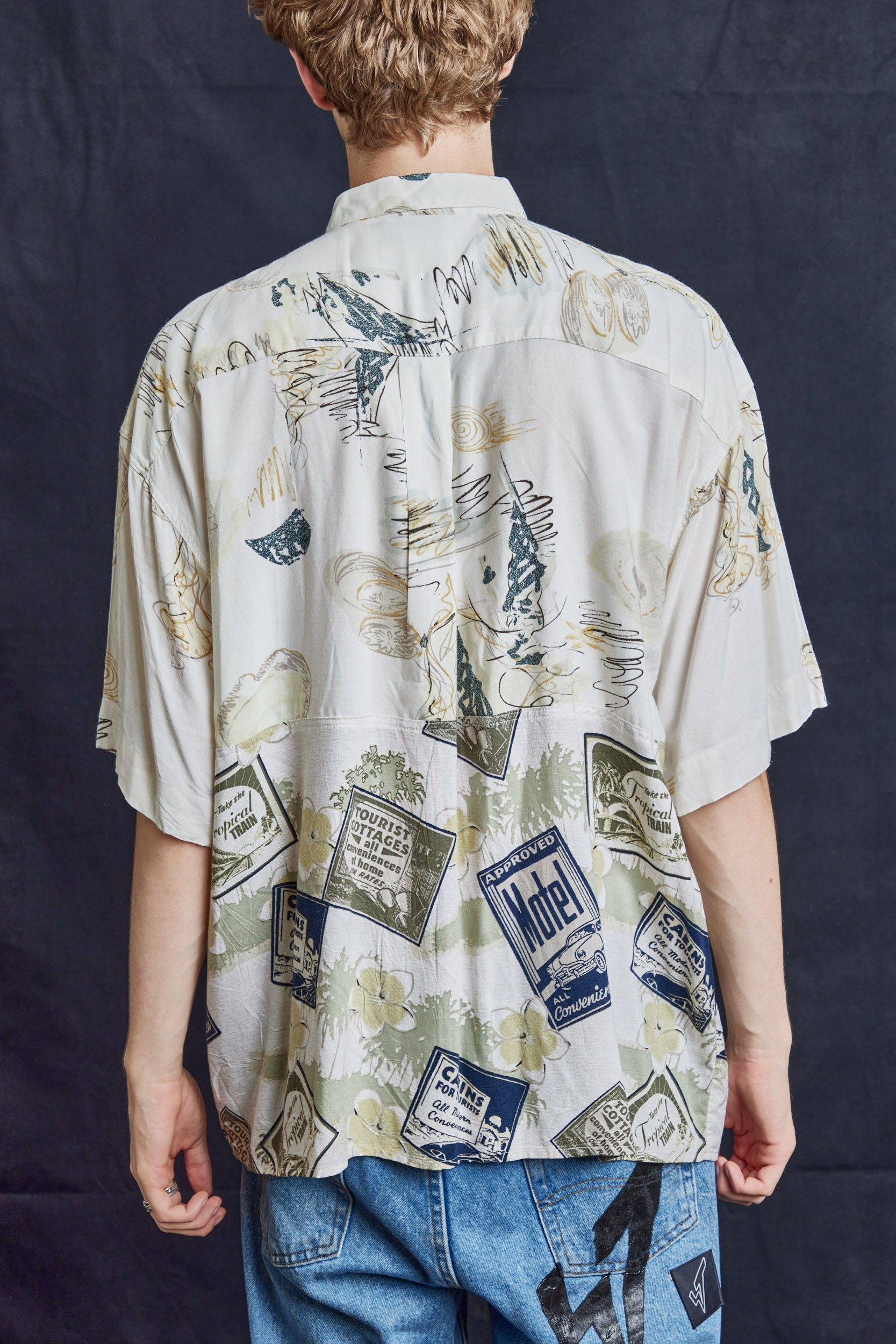 50/50 Hawaiian Shirt in Vintage Cotton