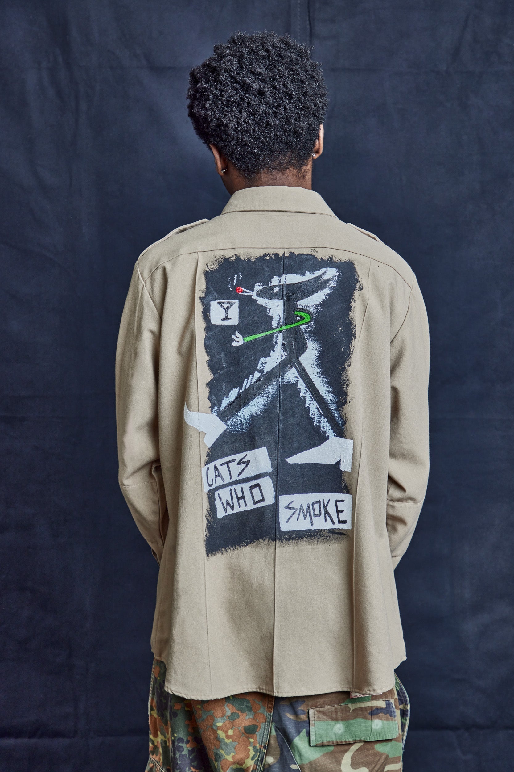 Desert Cats Field Shirt Vintage Tropical Khaki