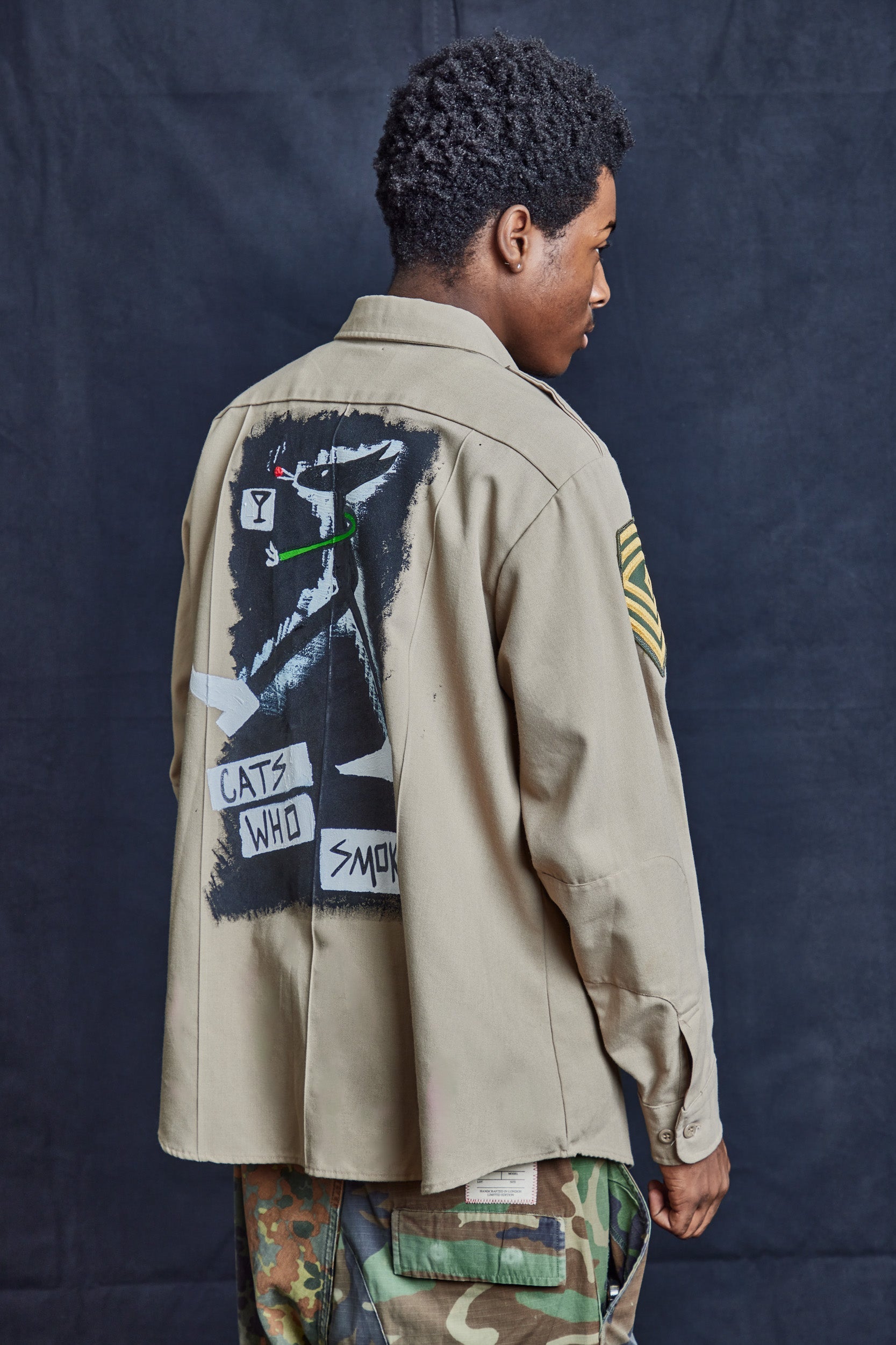 Desert Cats Field Shirt Vintage Tropical Khaki