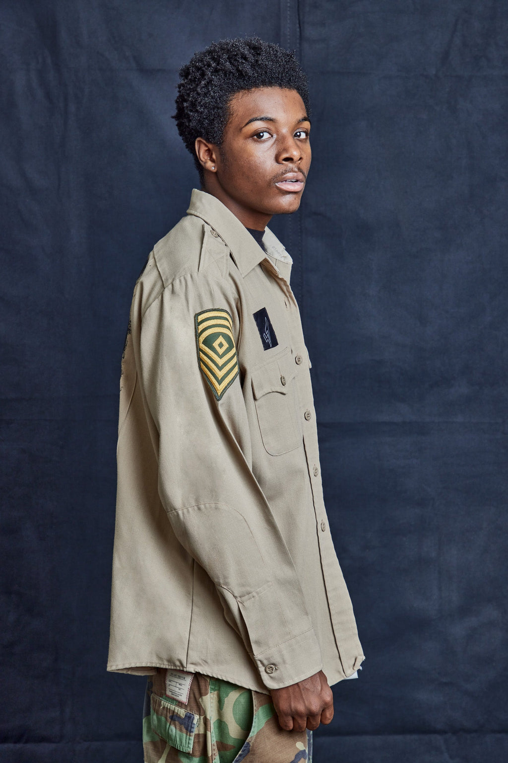 Desert Cats Field Shirt Vintage Tropical Khaki