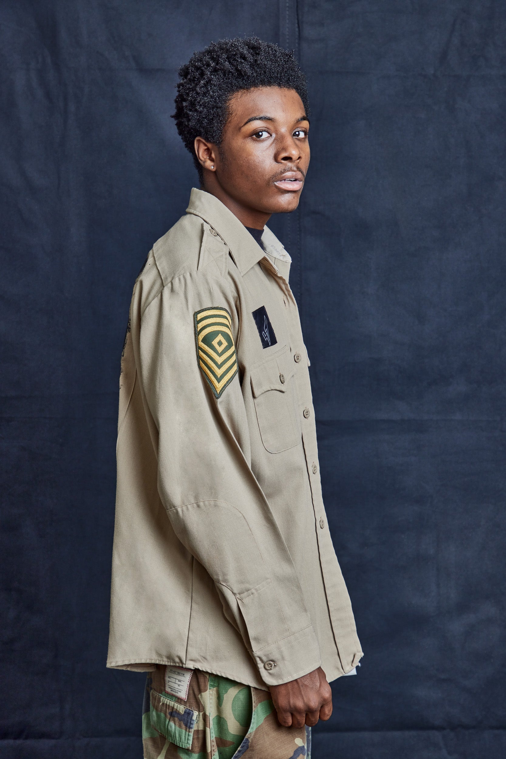 Desert Cats Field Shirt Vintage Tropical Khaki