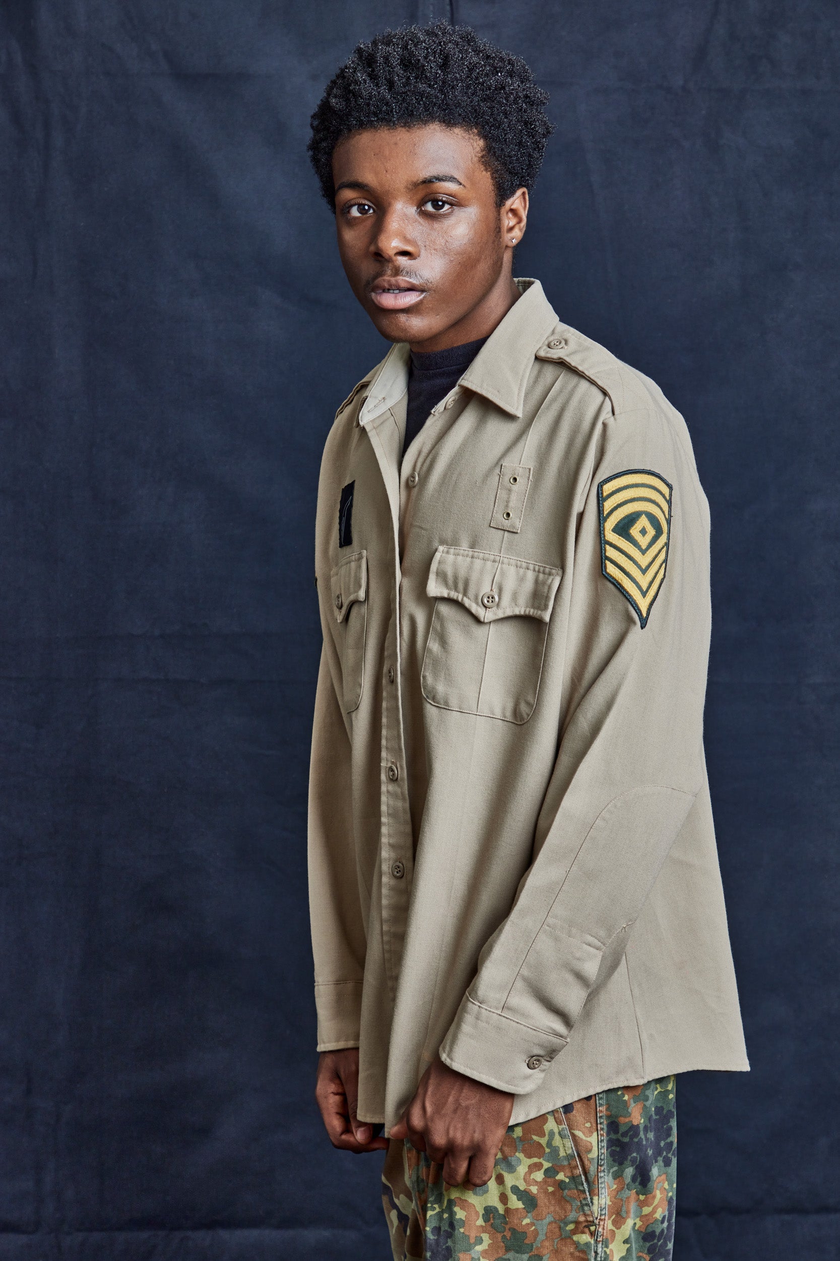 Desert Cats Field Shirt Vintage Tropical Khaki