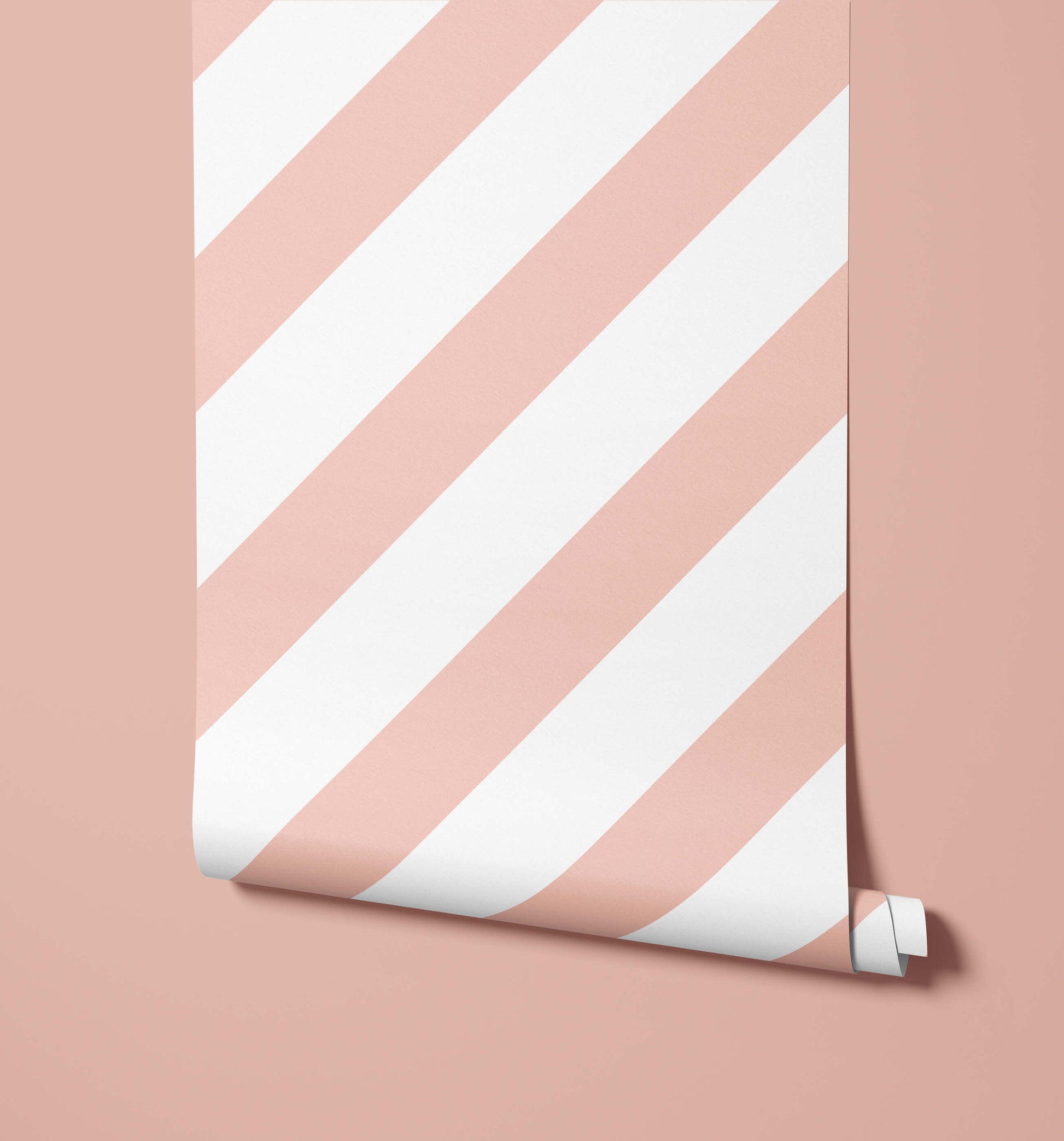 Sundae Pastel Striped Wallpaper