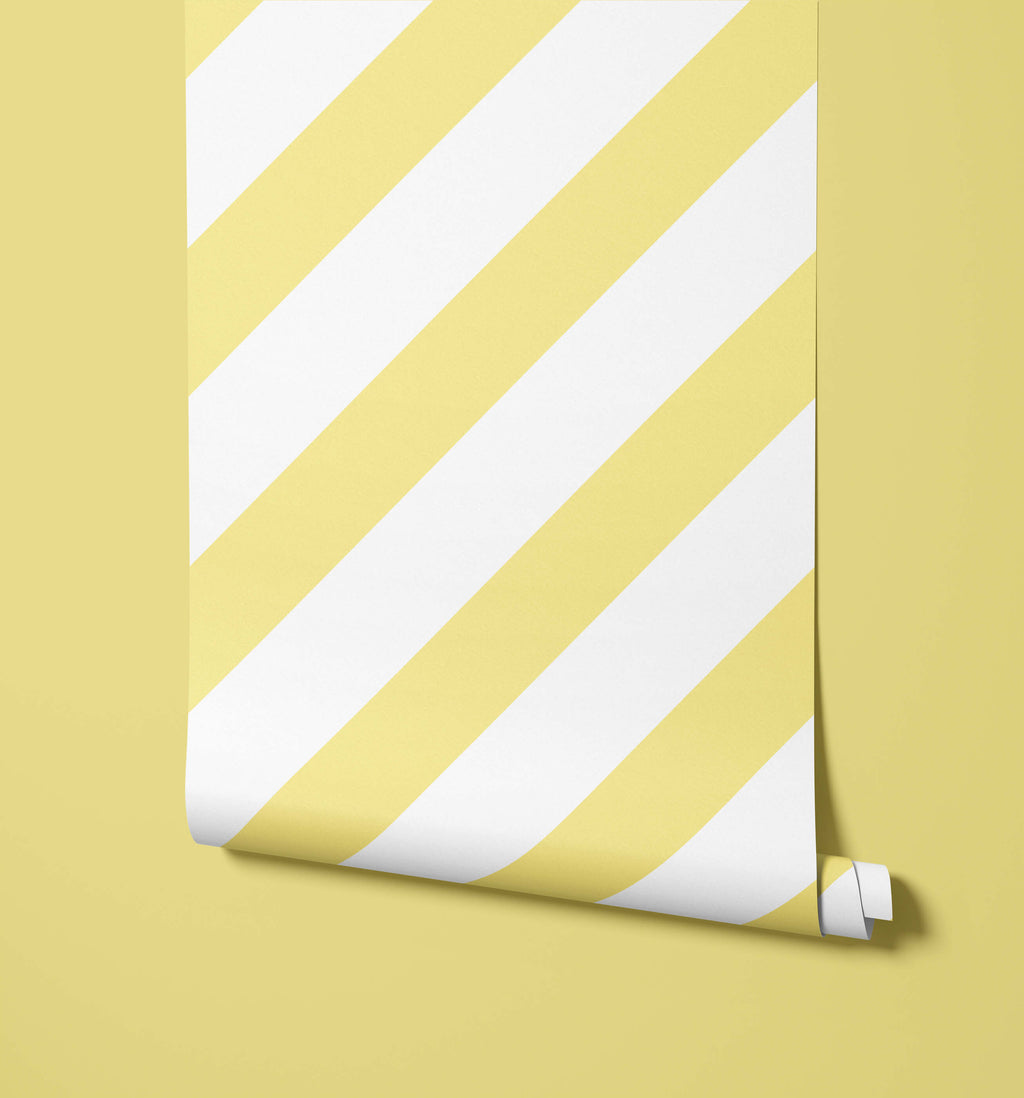Sundae Pastel Striped Wallpaper