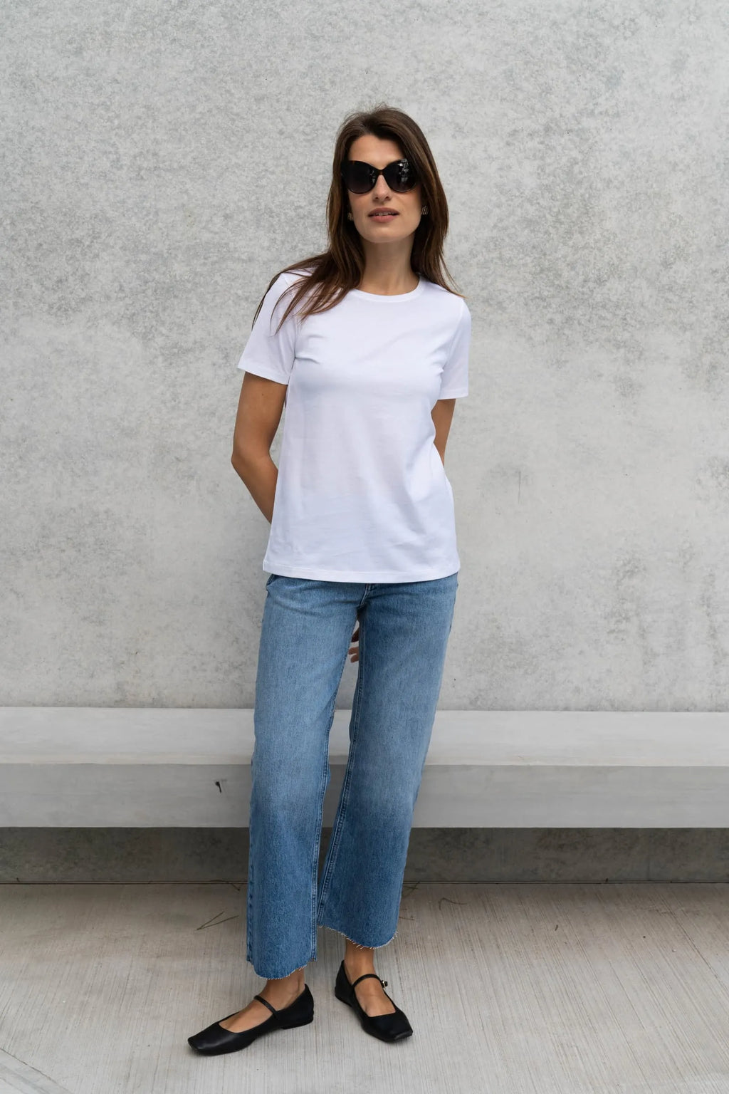 Supima Cotton Crew Neck T Shirt for Women