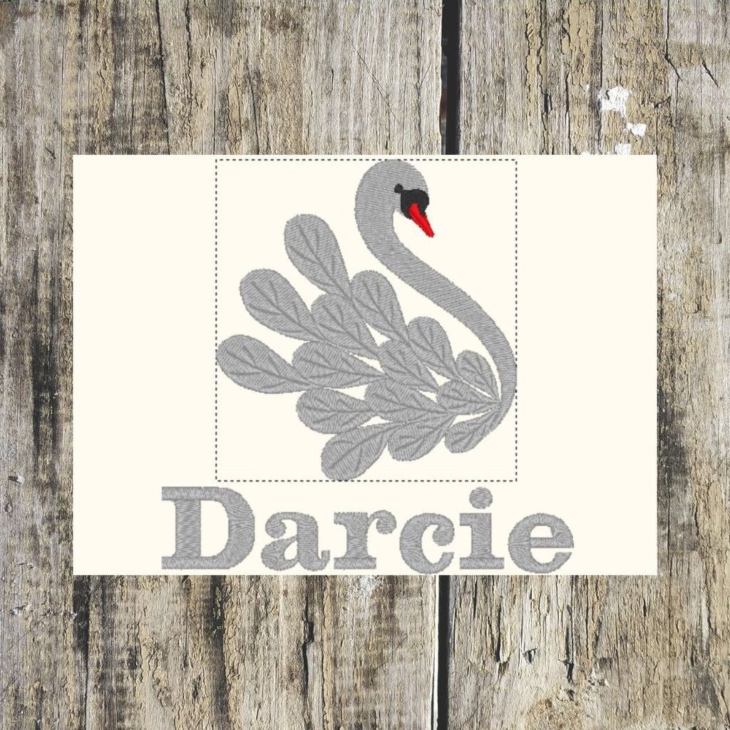 Swan Personalised Towels in Soft Cotton