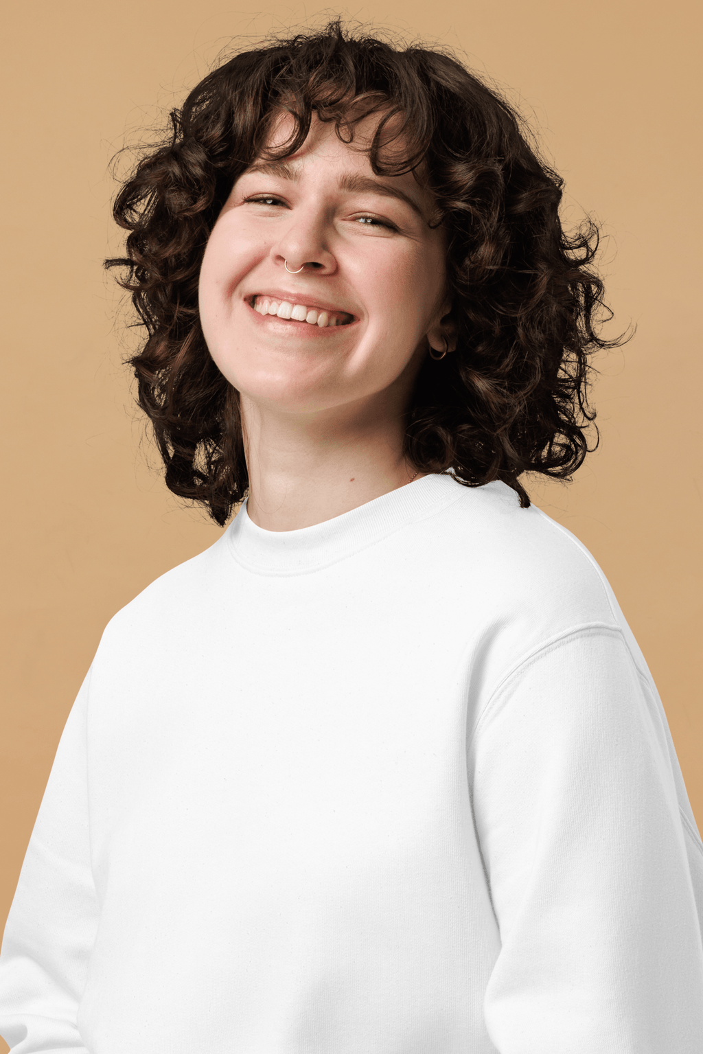 Water Lily Sweatshirt in White