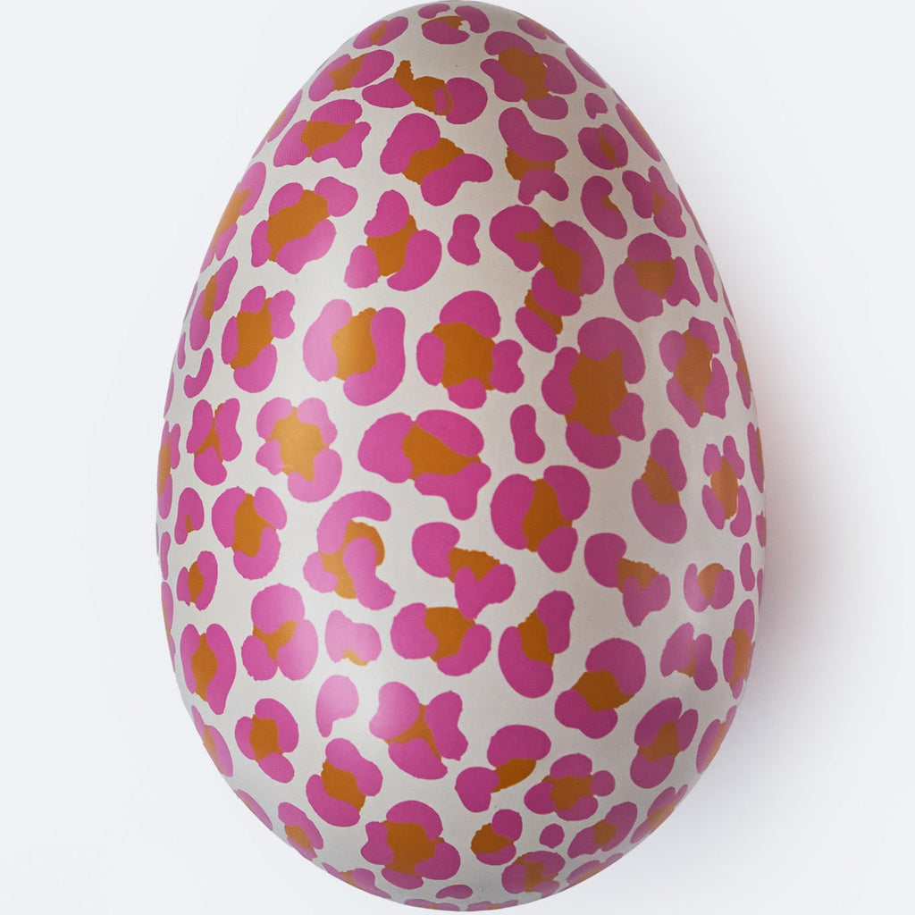 Lola Reusable Easter Egg in Pink Leopard Print