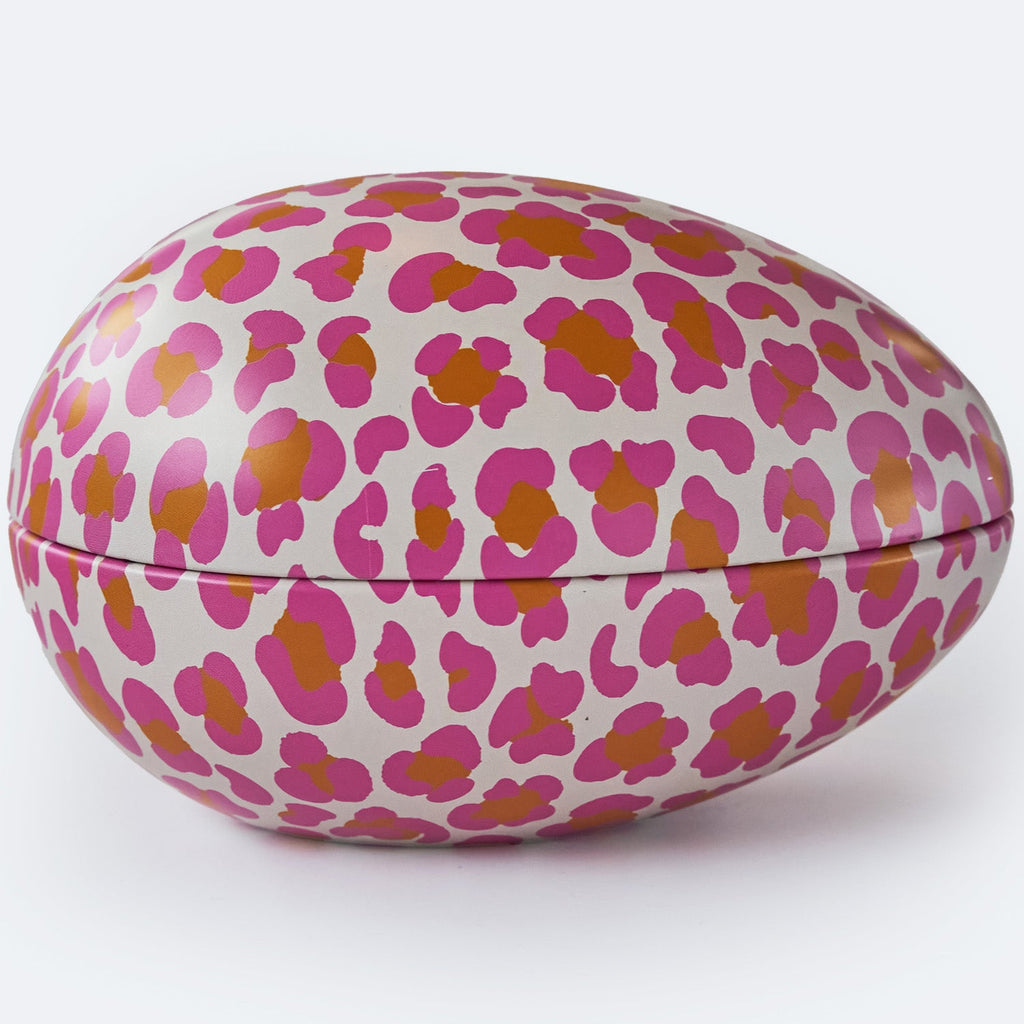 Lola Reusable Easter Egg in Pink Leopard Print