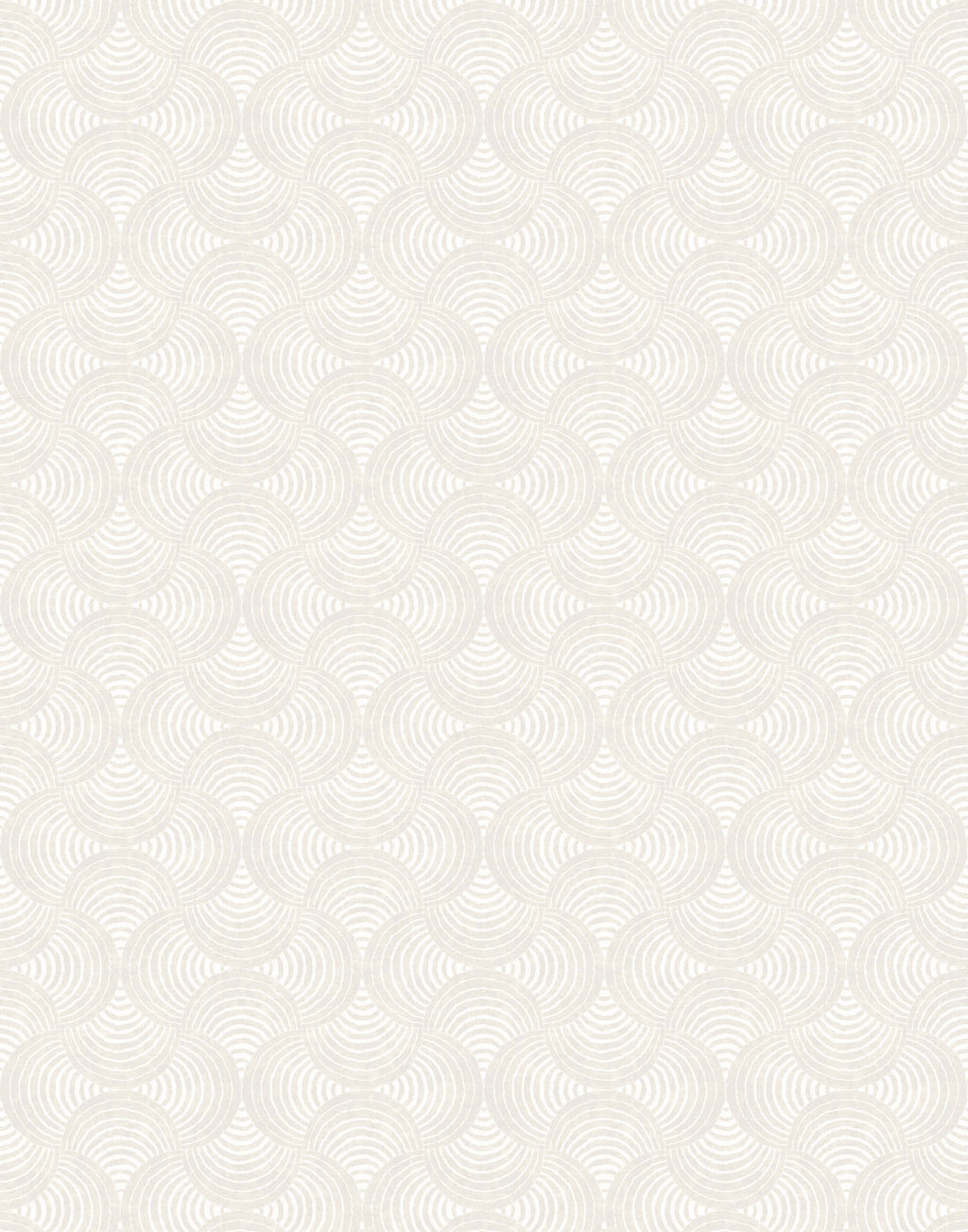 Shell Wallpaper with Block Print Swirl Pattern