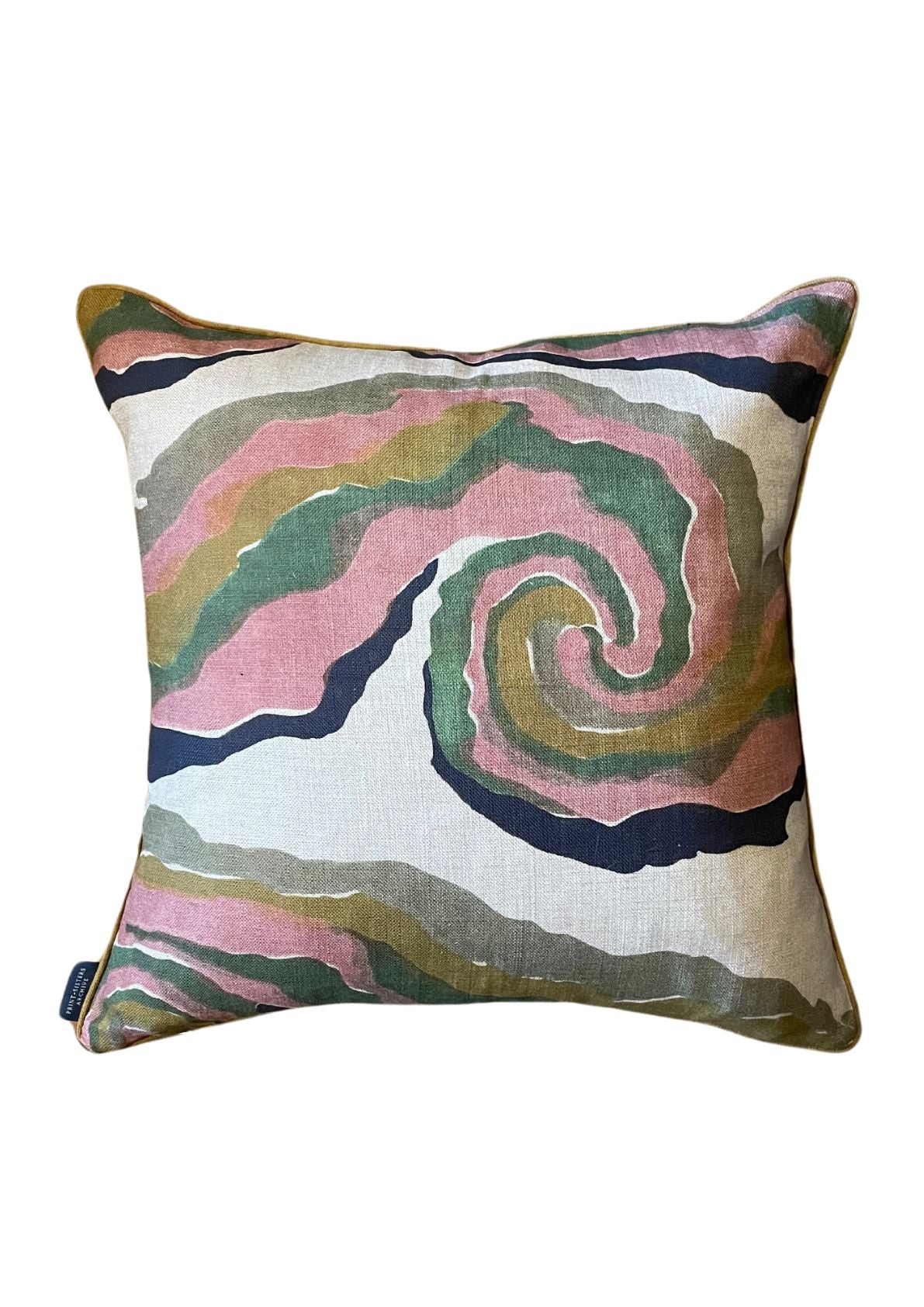 Swirls Linen Cushion 50x50cm Pre Order