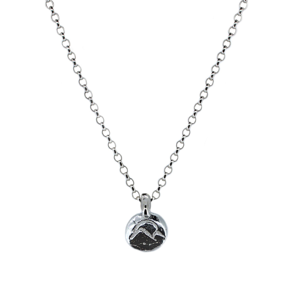 Mountains Talisman Charm Necklace in Sterling Silver
