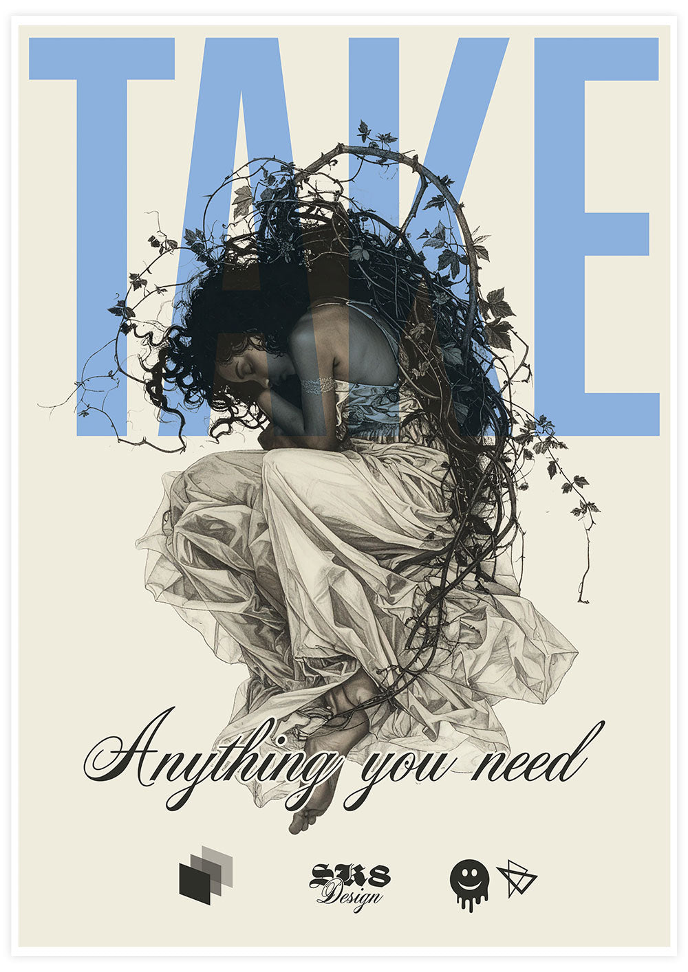 Take Surreal Emotional Portrait Fine Art Print