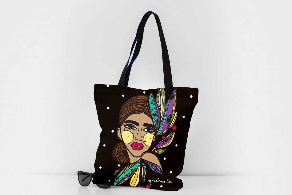 Artistic Reusable Grocery Bags by Garbanota – Stylish & Durable by Garbanota at www.brixbailey.com