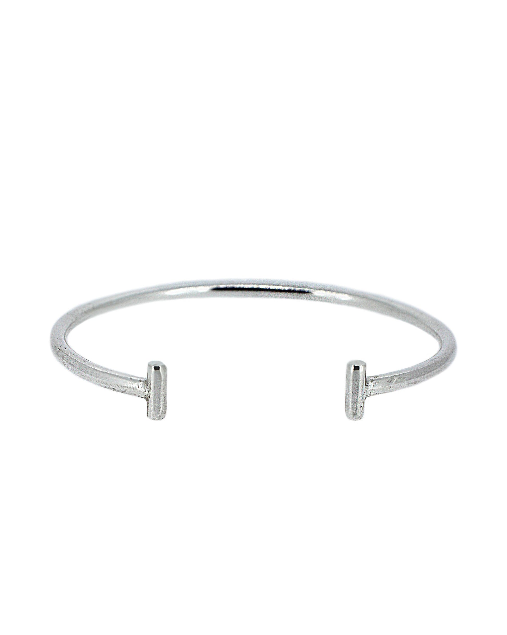 Sterling Silver T Bar Cuff Bracelet