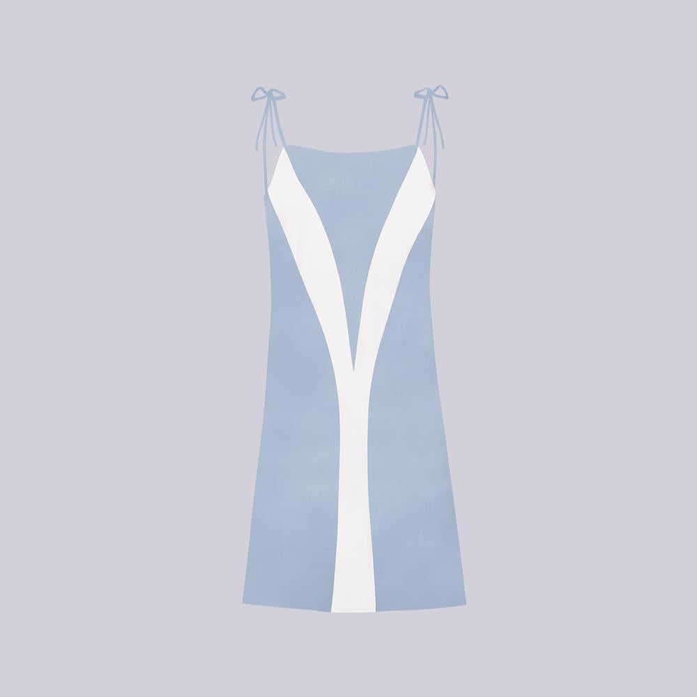 Coral Reef Lounge Dress in Seaweed Fabric