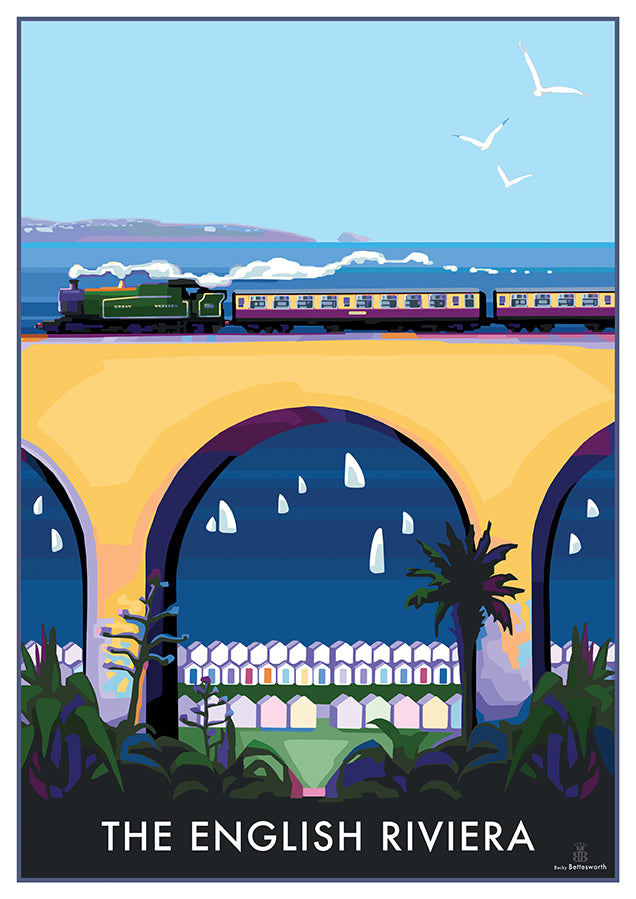 The English Riviera Steam Train Print and Poster