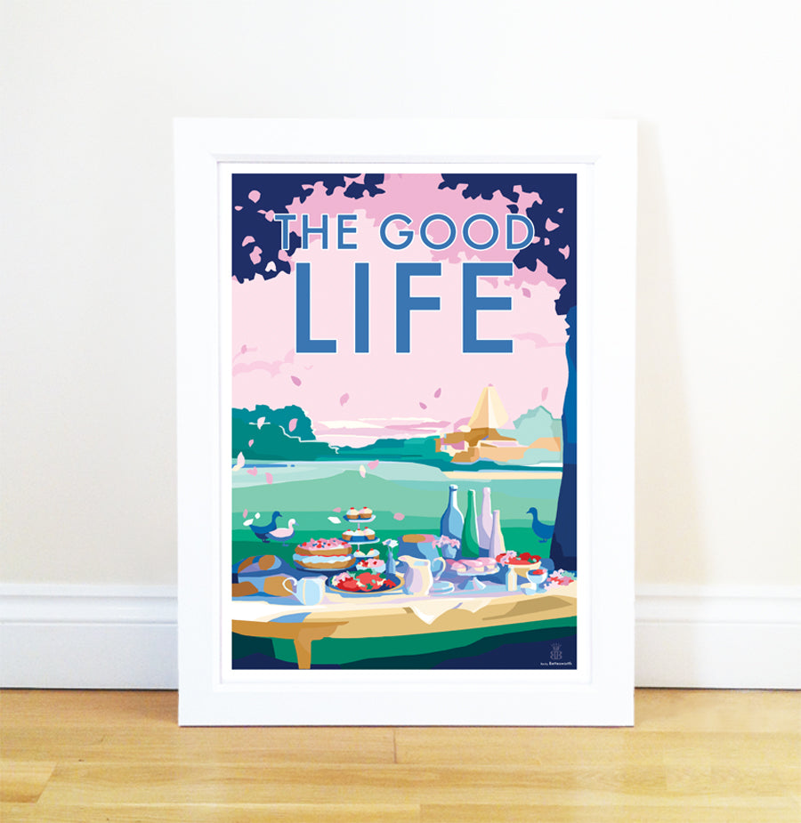 The Good Life Vintage Seaside Print