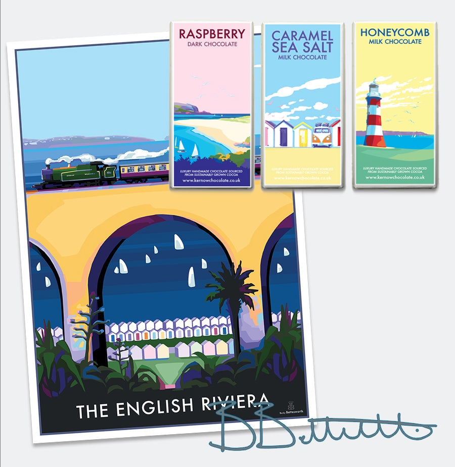 The English Riviera Steam Train Print and Poster