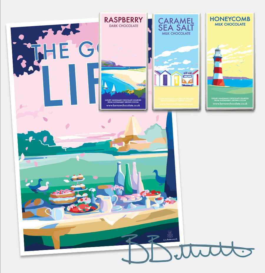 The Good Life Vintage Seaside Print