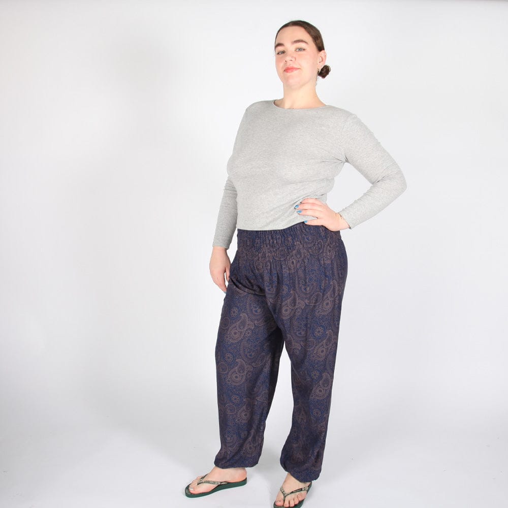 Geometric Paisley Harem Pants