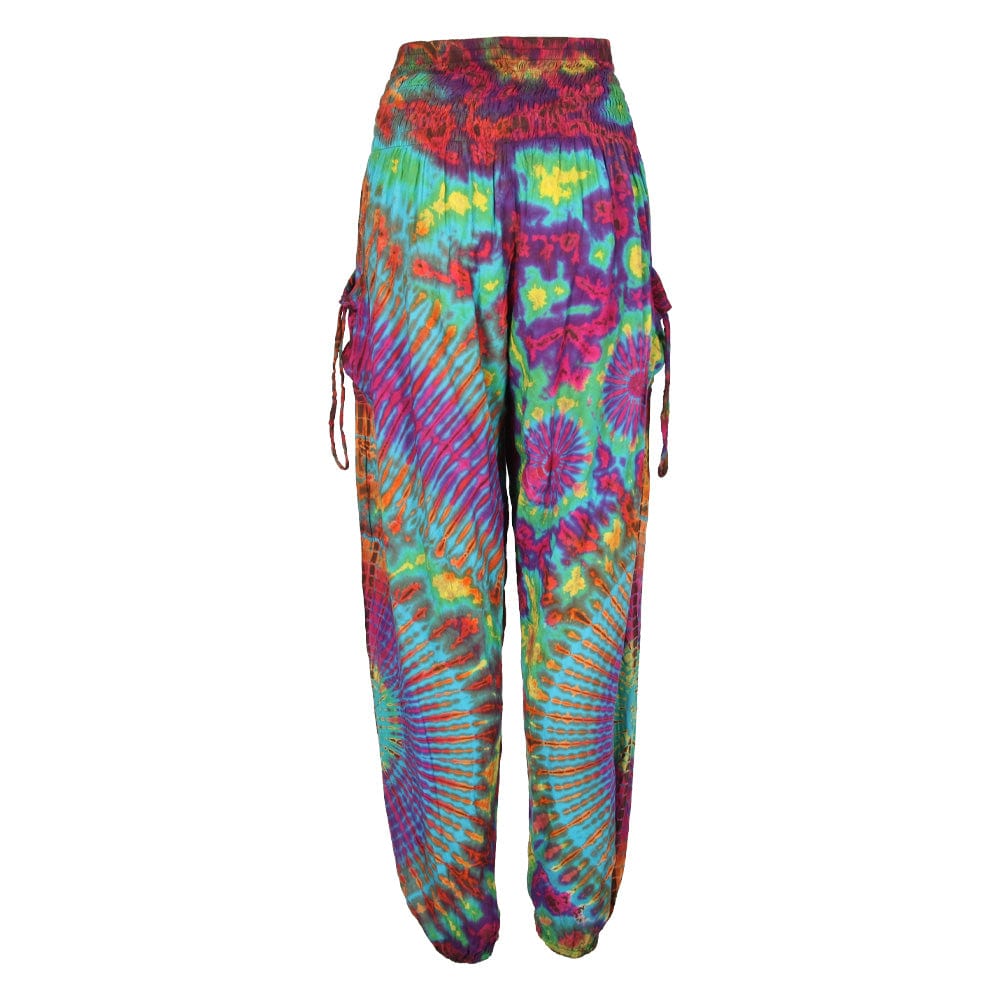 Tie Dye Harem Cargo Pants