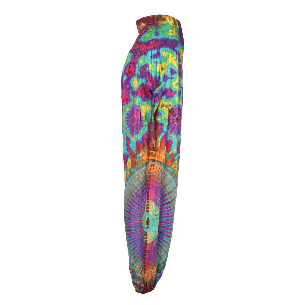 Tie Dye Harem Cargo Pants