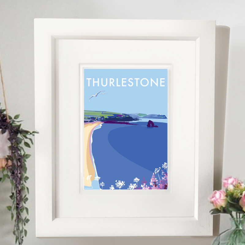Thurlestone Vintage Travel Poster