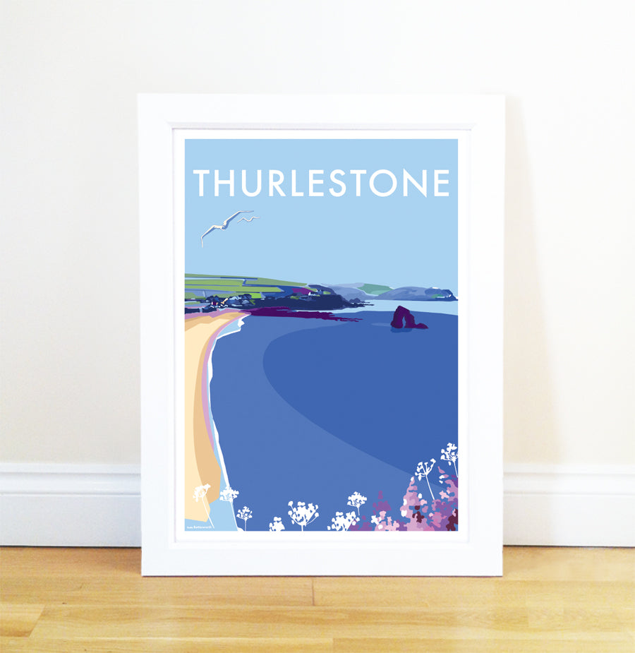 Thurlestone Vintage Travel Poster